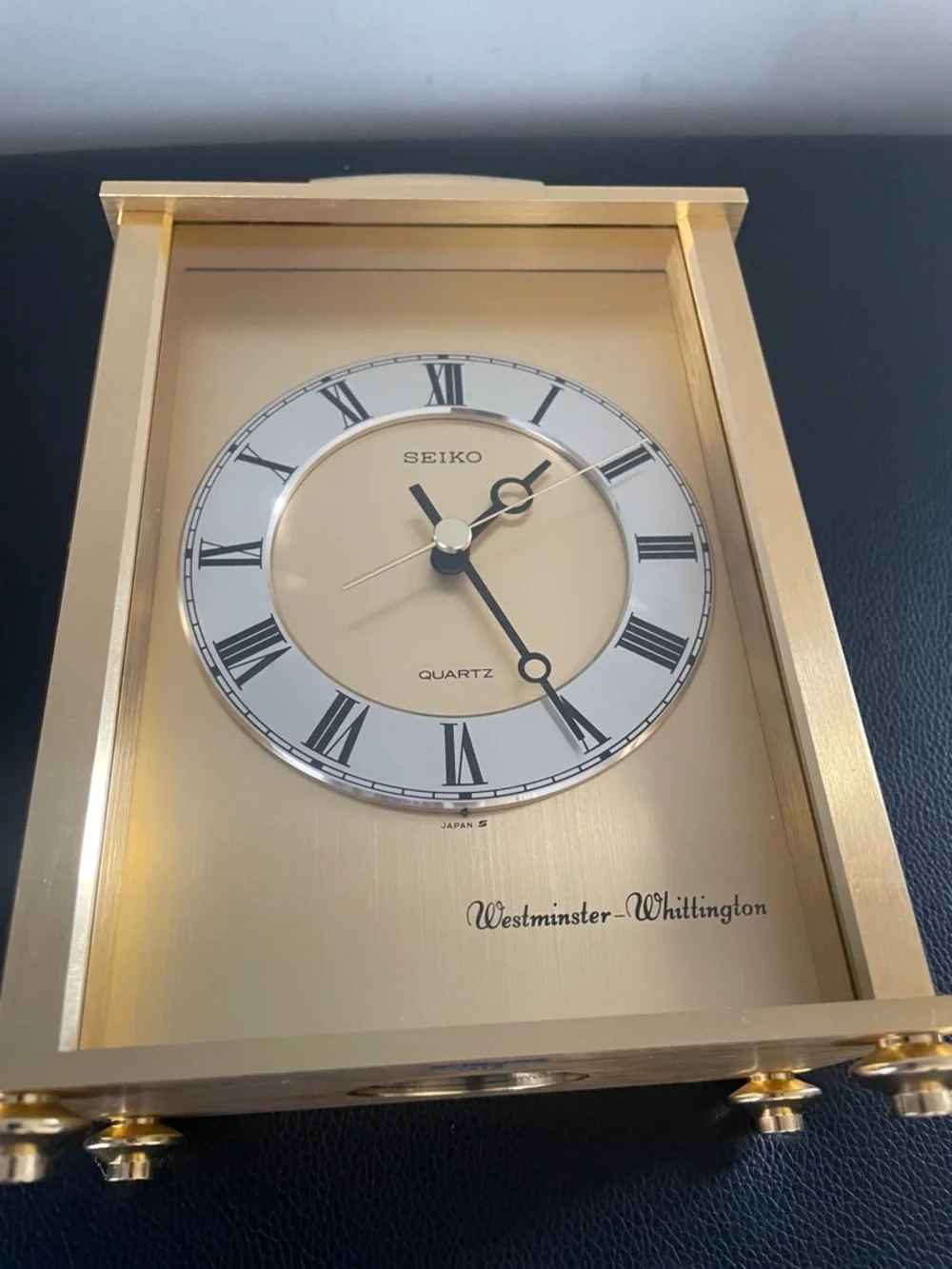 Seiko vintage Westminster gold-tone quartz  mantle clock